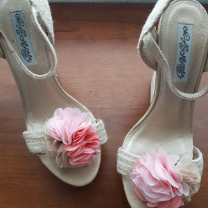 naughty monkey pump heels flower